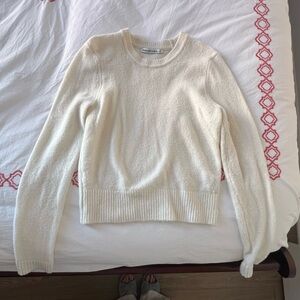 Abercrombie & Fitch Off-White Knit Pullover